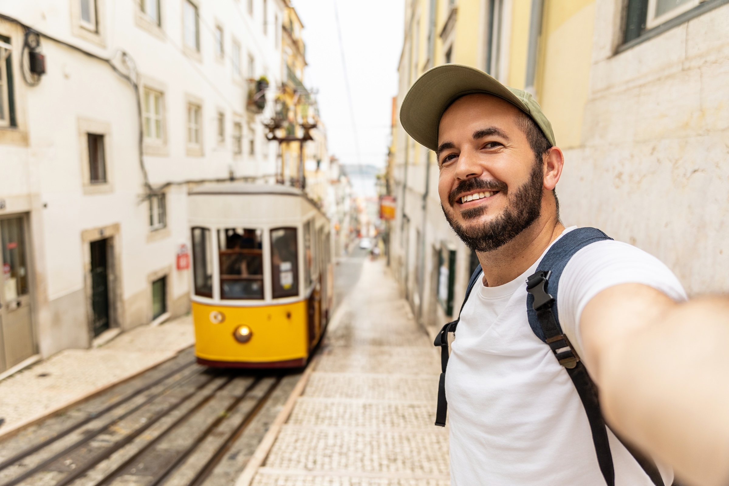 Historic tram in Lisbon